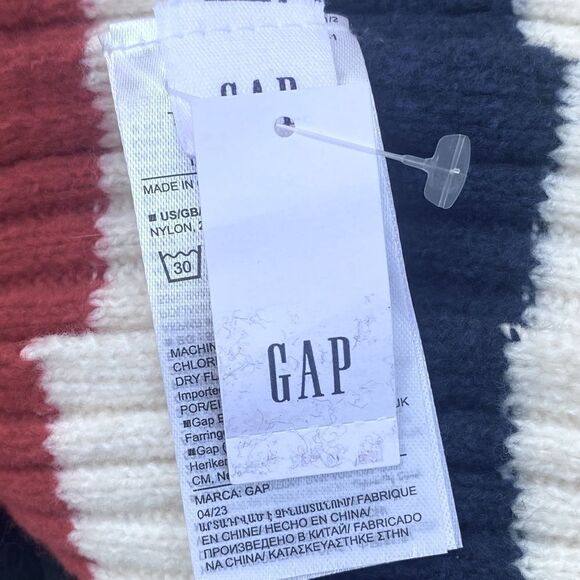 NWT New Gap Multi Color Wide Strip Soft Long Scarf Winter Snow Cold - Picture 9 of 9